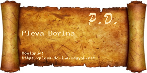 Pleva Dorina névjegykártya
