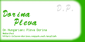 dorina pleva business card